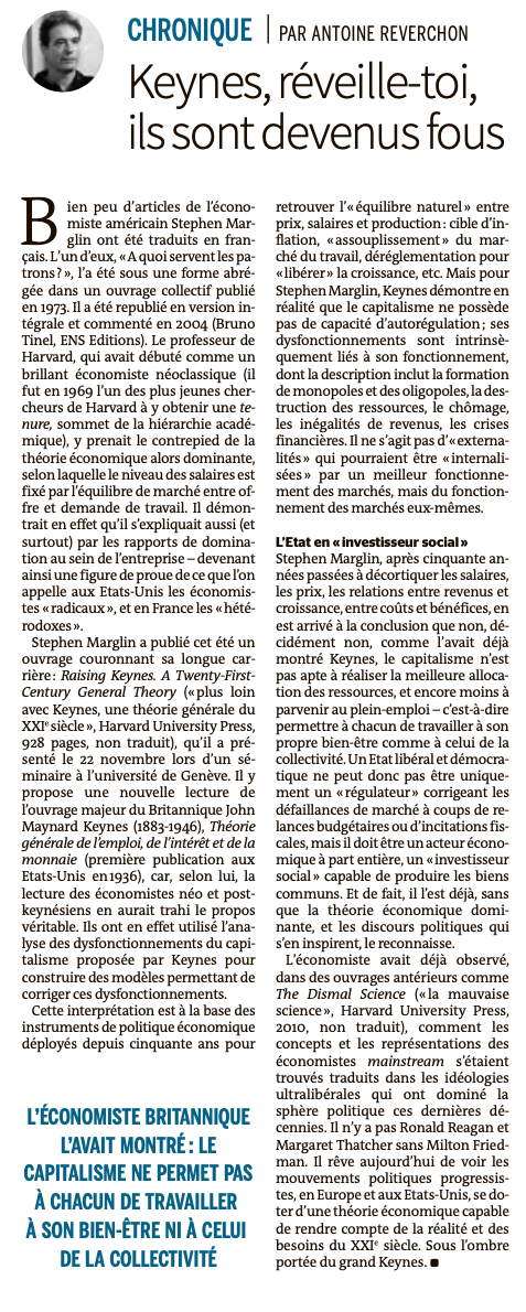 Keynes réveille toi ils sont devenus fous